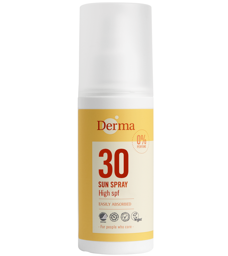 Se Derma Solspray SPF30 (150 ml) - Vandfast solcreme hos Goodskin