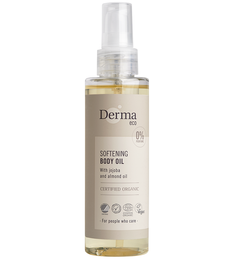 Se Derma Eco Body Oil (150 ml) - Økologisk hudpleje hos Goodskin